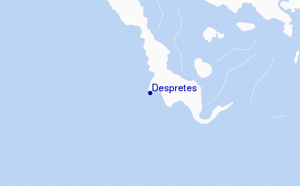 locatiekaart van Despretes