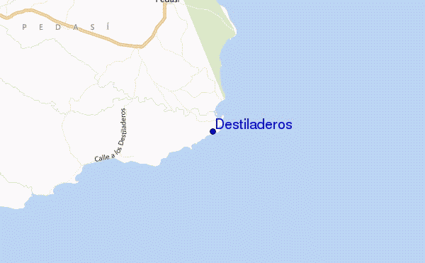 locatiekaart van Destiladeros