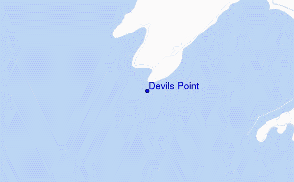 locatiekaart van Devils Point