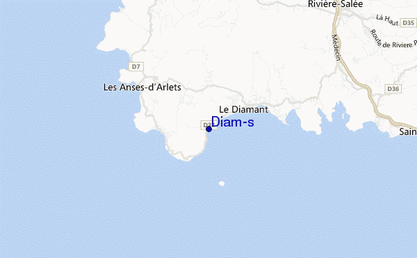 locatiekaart van Diam's