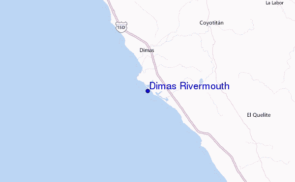 Dimas Rivermouth Location Map