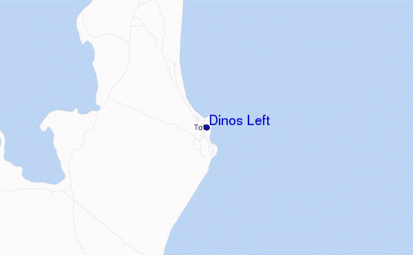 locatiekaart van Dinos Left