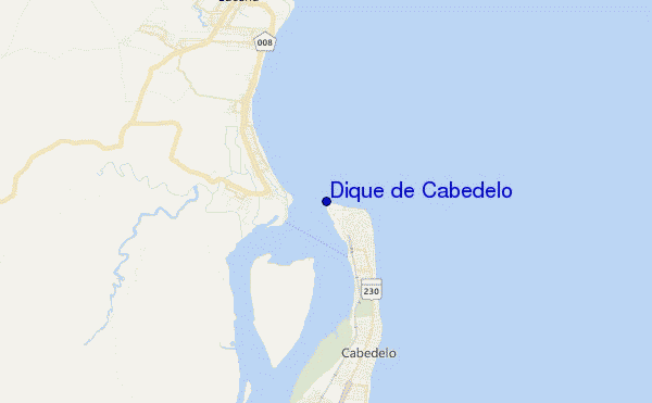 locatiekaart van Dique de Cabedelo