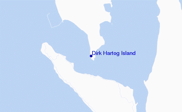 locatiekaart van Dirk Hartog Island