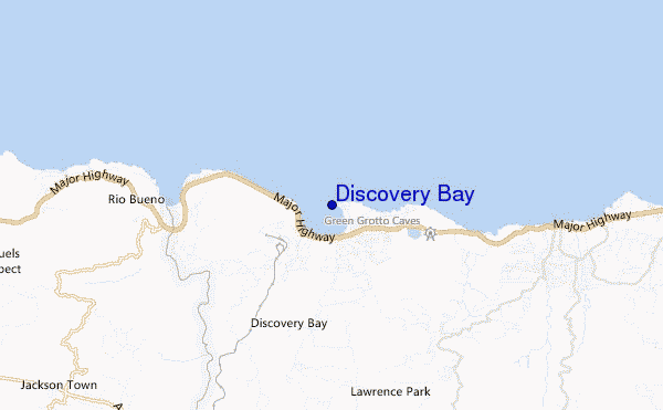 locatiekaart van Discovery Bay