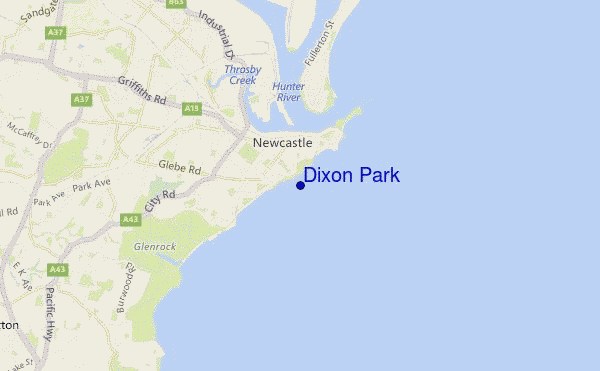locatiekaart van Dixon Park