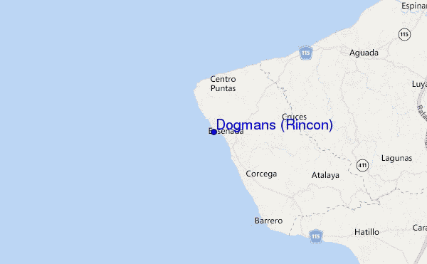 locatiekaart van Dogmans (Rincon)