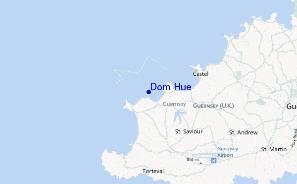locatiekaart van Dom Hue
