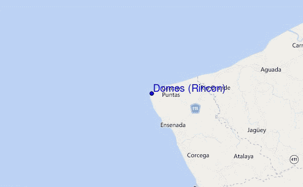 locatiekaart van Domes (Rincon)