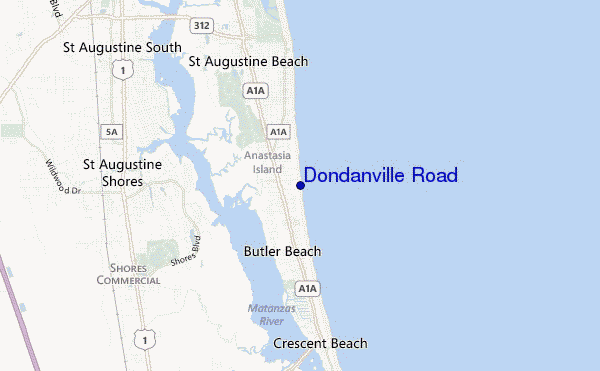 locatiekaart van Dondanville Road