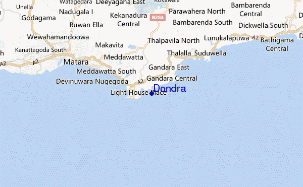 locatiekaart van Dondra