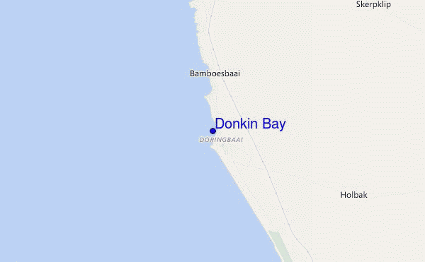 locatiekaart van Donkin Bay