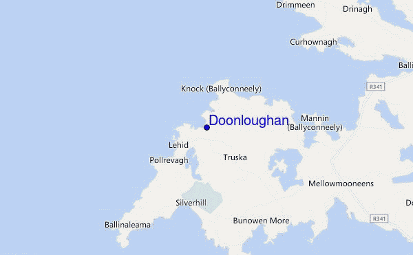 locatiekaart van Doonloughan