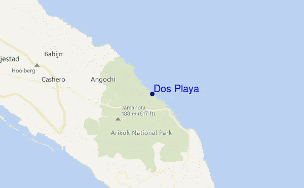 locatiekaart van Dos Playa