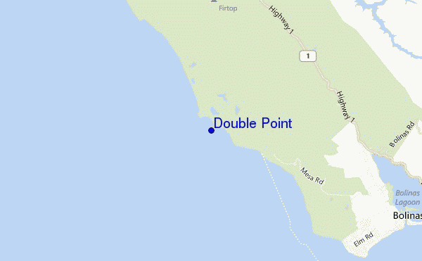 locatiekaart van Double Point