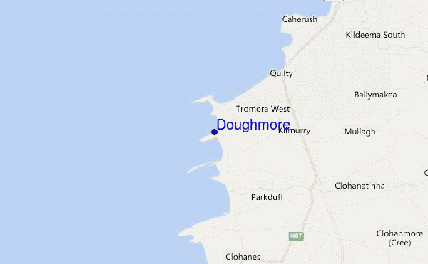 locatiekaart van Doughmore