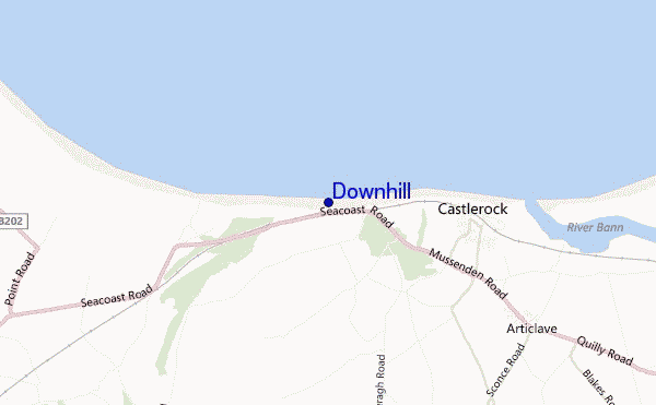locatiekaart van Downhill