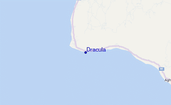 locatiekaart van Dracula