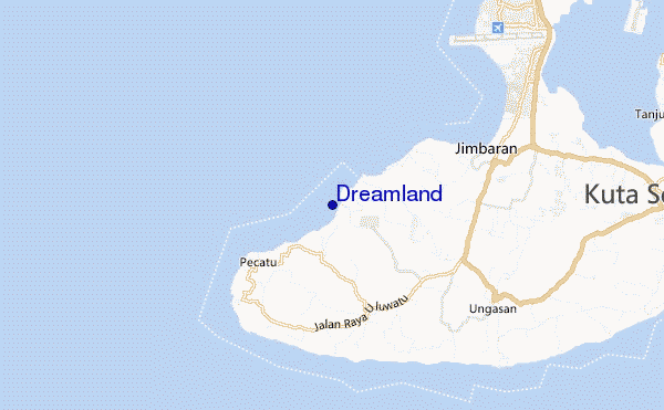 locatiekaart van Dreamland