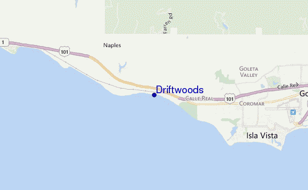 locatiekaart van Driftwoods