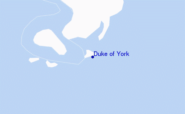 locatiekaart van Duke of York