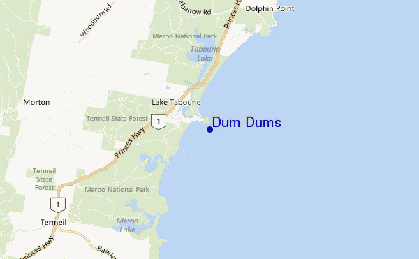 locatiekaart van Dum Dums