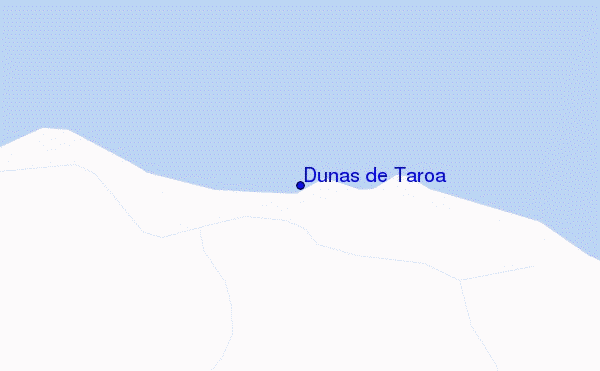 locatiekaart van Dunas de Taroa
