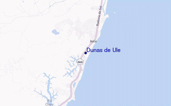 locatiekaart van Dunas de Ule