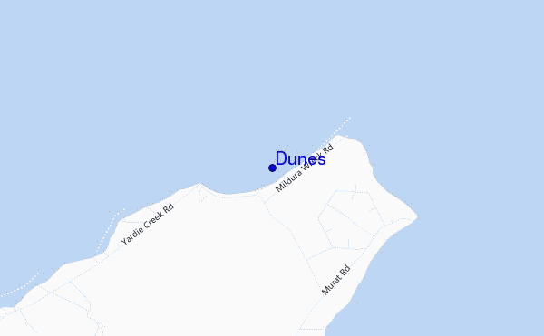 locatiekaart van Dunes