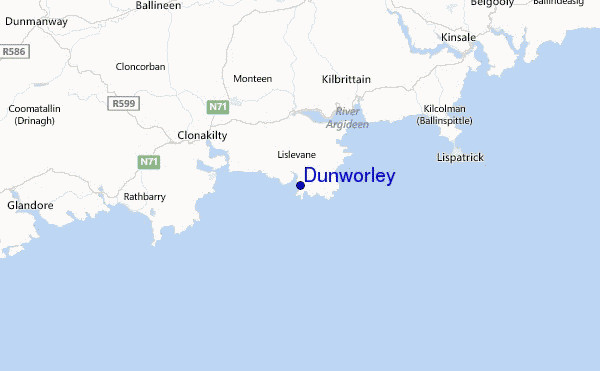 Dunworley Location Map