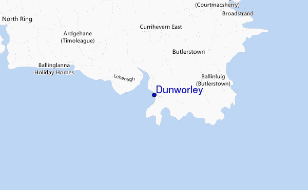 locatiekaart van Dunworley