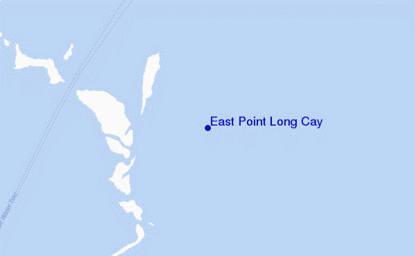 locatiekaart van East Point Long Cay