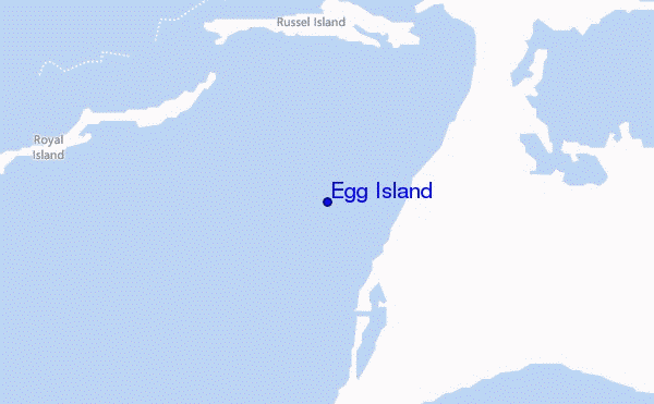 locatiekaart van Egg Island