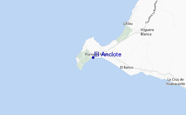locatiekaart van El Anclote