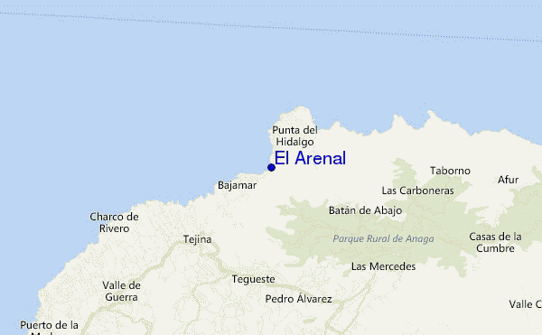 locatiekaart van El Arenal