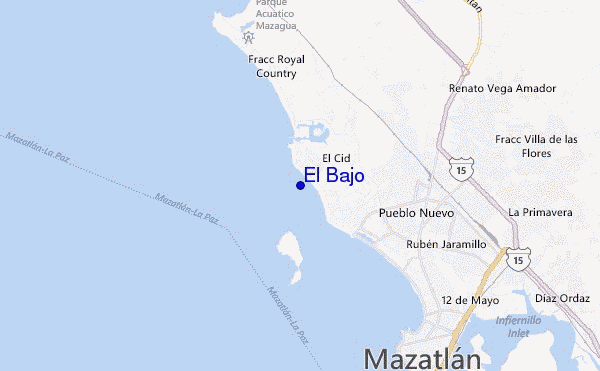 locatiekaart van El Bajo