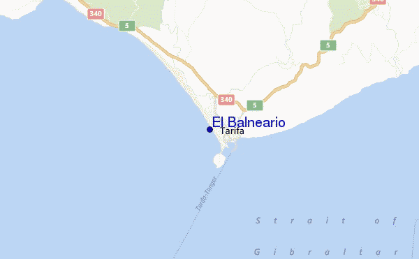 locatiekaart van El Balneario