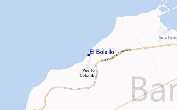 locatiekaart van El Bolsillo