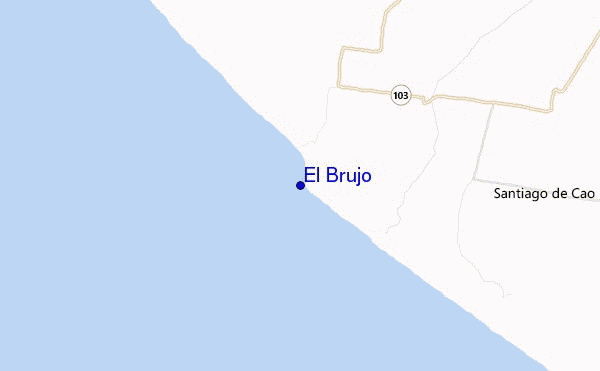 locatiekaart van El Brujo