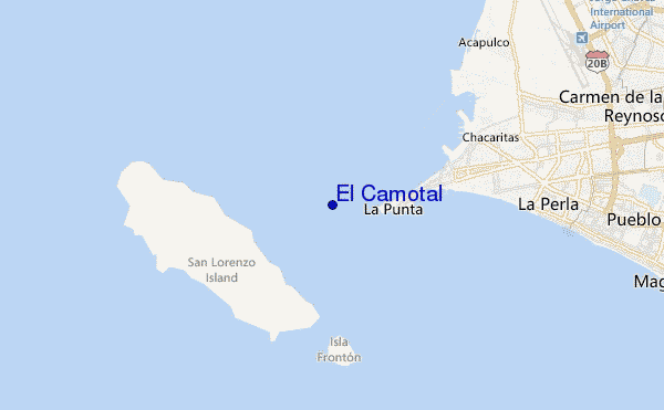 locatiekaart van El Camotal