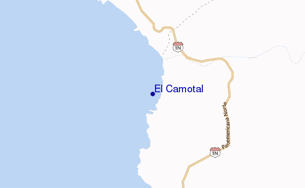 locatiekaart van El Camotal