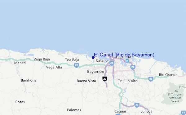 El Canal (Rio de Bayamon) Location Map