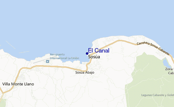 locatiekaart van El Canal