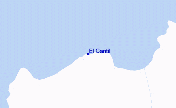 locatiekaart van El Cantil
