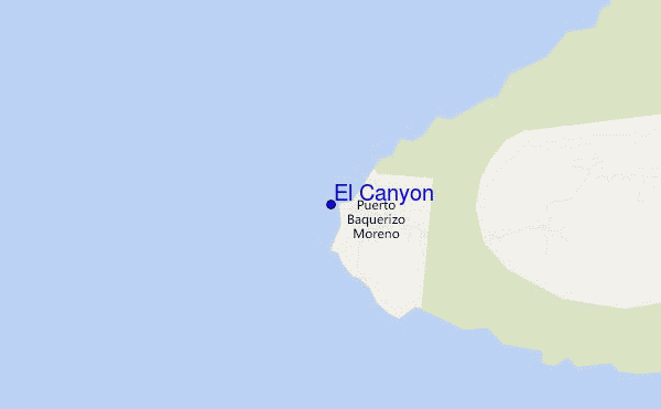 locatiekaart van El Canyon