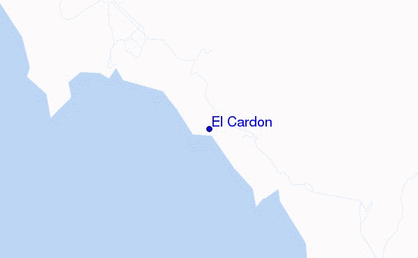 locatiekaart van El Cardon