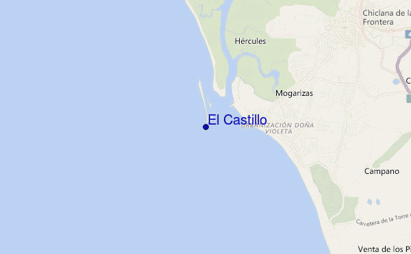 locatiekaart van El Castillo