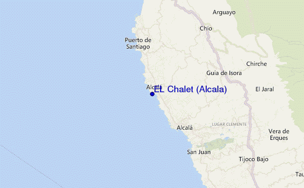 locatiekaart van EL Chalet (Alcala)