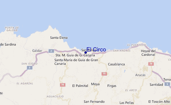 locatiekaart van El Circo