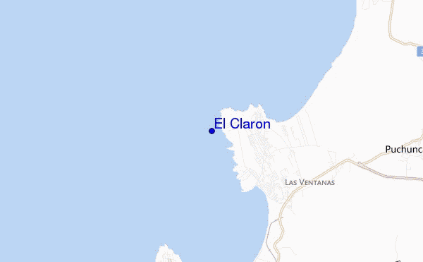 locatiekaart van El Claron